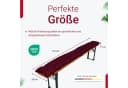 TexDeko Bierbankauflage 2er-Pack Bordeaux Gesteppt UV-beständig Bild 1