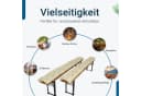 TexDeko Bierbankauflagen 2er-Pack Gesteppt Beige UV-beständig Bild 5