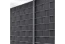 M MERCEO Sichtschutzstreifen 50m PVC Grau-Anthrazit mit Clips Bild 1