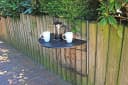 Spetebo Balkonhängetisch VENTANA - Rattan Optik, Anthrazit, Klappbar Bild 1