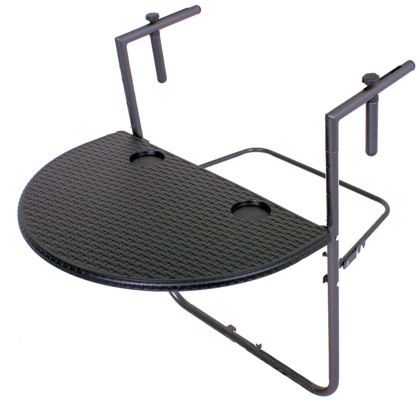 Spetebo Balkonhängetisch VENTANA - Rattan Optik, Anthrazit, Klappbar - Bild 2