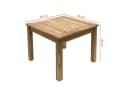 Spetebo Beistelltisch Teakholz massiv 50x50 cm Bild 1