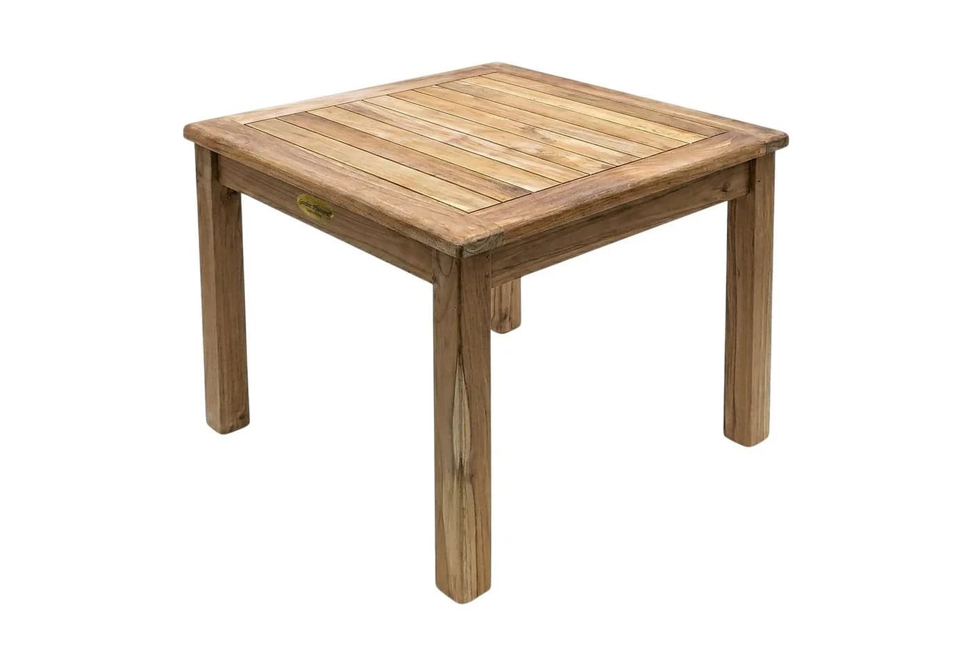 Spetebo Beistelltisch Teakholz massiv 50x50 cm - Bild 2