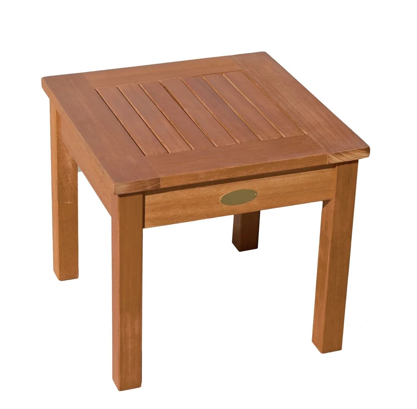 Spetebo Gartentisch Eukalyptus Beistelltisch Teak Look 40 cm - Bild 2