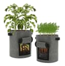 Spetebo Kartoffel Pflanzsack XXL 2er Set Grau Vlies Bild 2