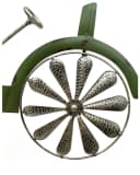 DanDiBo Gartenstecker Traktor Grün Metall mit Windrad Bild 3