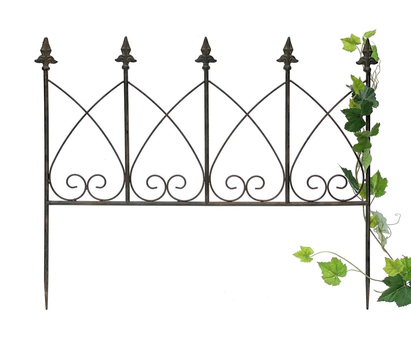 DanDiBo Rankhilfe Metall Blumengitter 60 cm Dunkelbraun