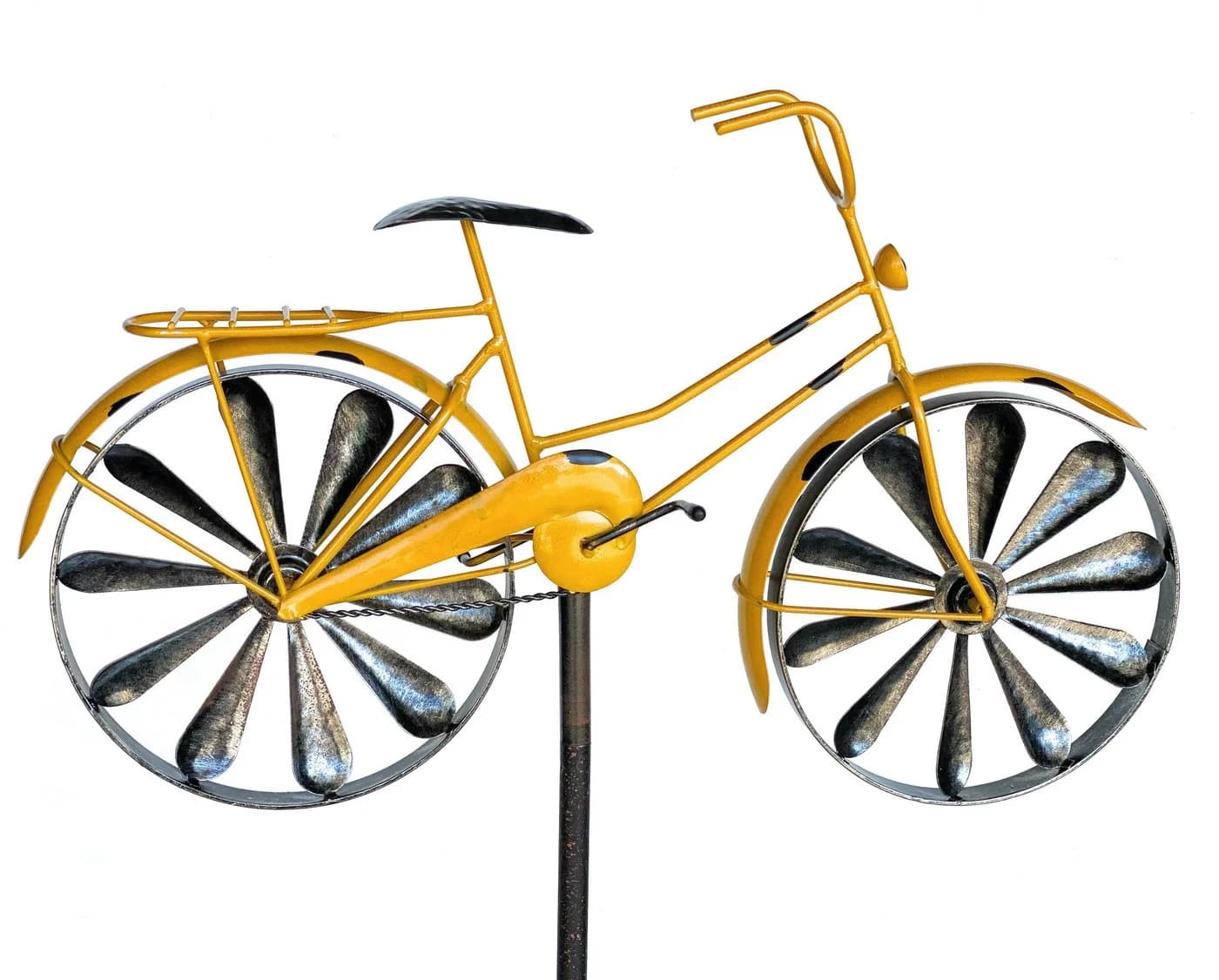 DanDiBo Gartenstecker Fahrrad XL 160 cm Gelb Shabby - Bild 2