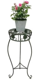 DanDiBo Blumenhocker Metall Grün Patina Modern Bild 2