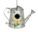 DanDiBo Vogelhaus Metall Grau Silber Shabby Chic Nistkasten Bild 2
