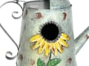 DanDiBo Vogelhaus Metall Grau Silber Shabby Chic Nistkasten Bild 3