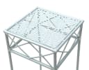 DanDiBo Blumenhocker Weiß Metall Eckig Bild 3