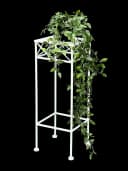 DanDiBo Blumenhocker Weiß Metall Eckig Bild 5