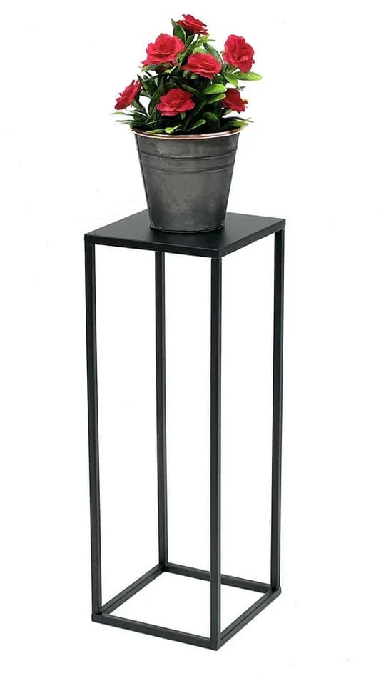 DanDiBo Blumenhocker Metall Schwarz Moderner Beistelltisch - Bild 4