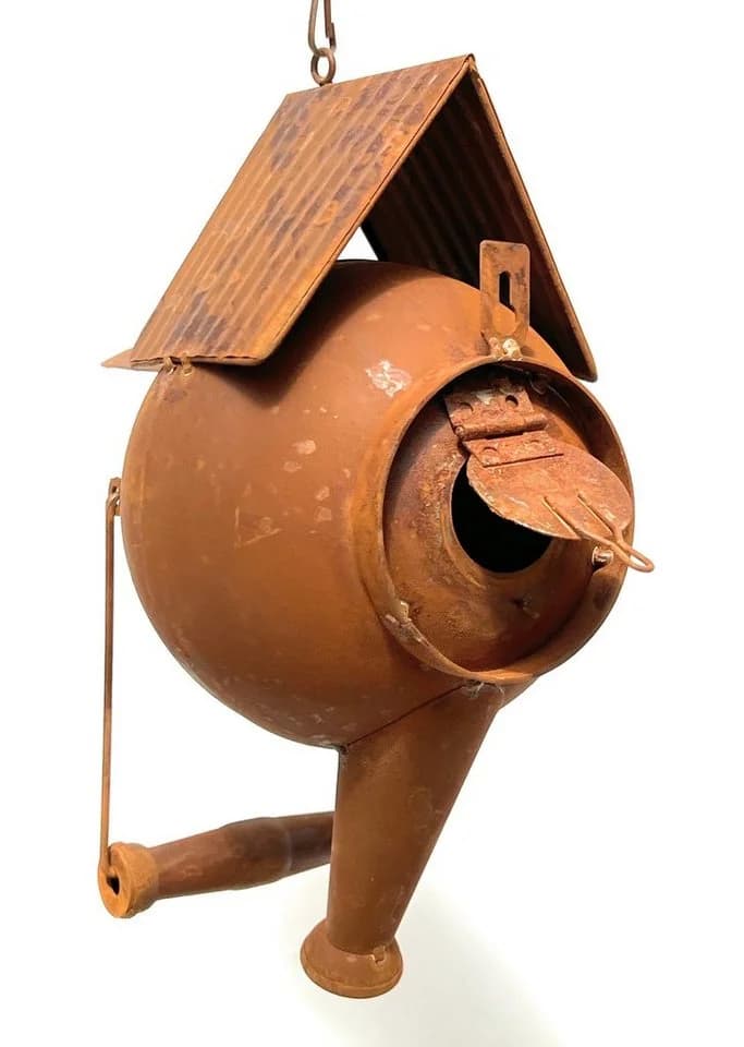 DanDiBo Vogelhaus Edelrost Metall zum Aufhängen - Bild 3