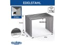 DanDiBo Sitzhocker Edelstahl Modern Wetterfest Metall Massiv 96643 Bild 1