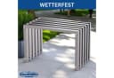 DanDiBo Sitzhocker Edelstahl Modern Wetterfest Metall Massiv 96643 Bild 4