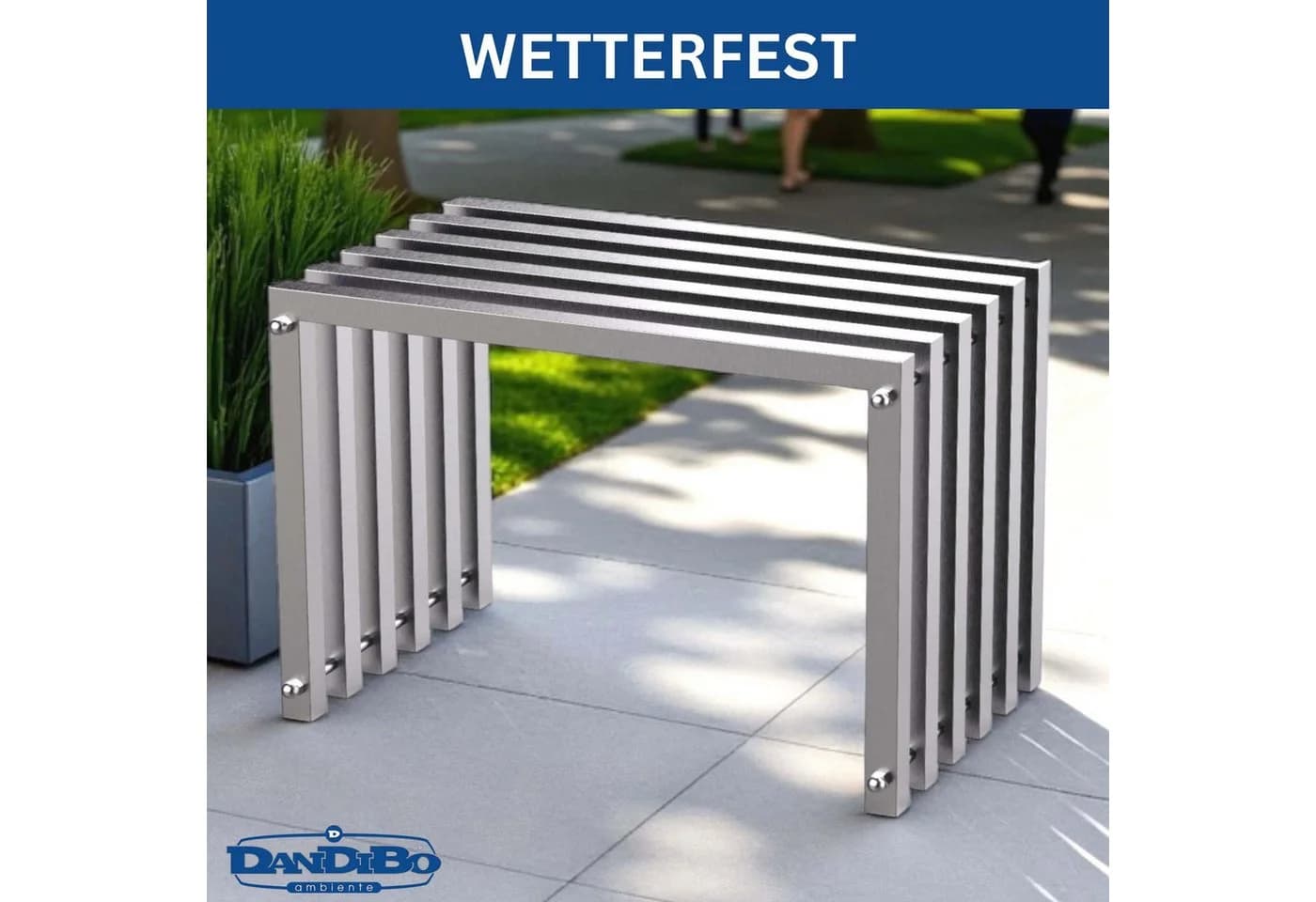 DanDiBo Sitzhocker Edelstahl Modern Wetterfest Metall Massiv 96643 - Bild 4