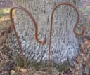 Deko-Impression Gartenstecker 2er-Set mit Haken Eisen Rost Bild 1