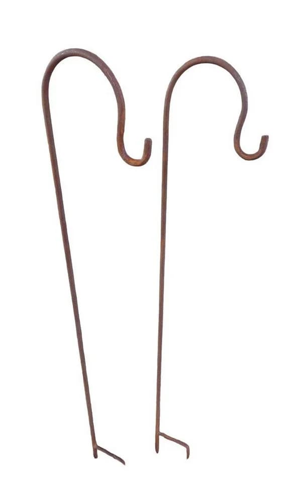 Deko-Impression Gartenstecker 2er-Set mit Haken Eisen Rost - Bild 2