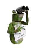 Deko-Impression Zaunfigur Frosch mit Fernglas Grün Bild 2