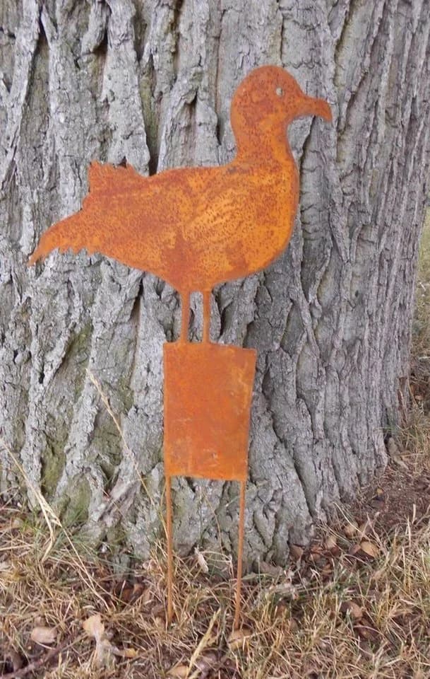 Deko-Impression Gartenstecker Möwe Eisen Naturrost