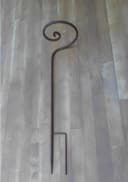 Deko-Impression Rankhilfe 60 cm Gartenstab mit Schnecke Eisen Rost Bild 1