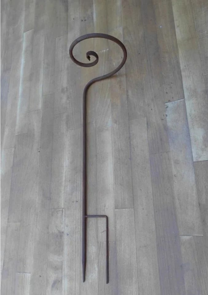 Deko-Impression Rankhilfe 60 cm Gartenstab mit Schnecke Eisen Rost
