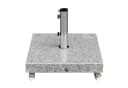 anndora Sonnenschirmständer 55 kg Granit mit Rollen Grau Bild 3
