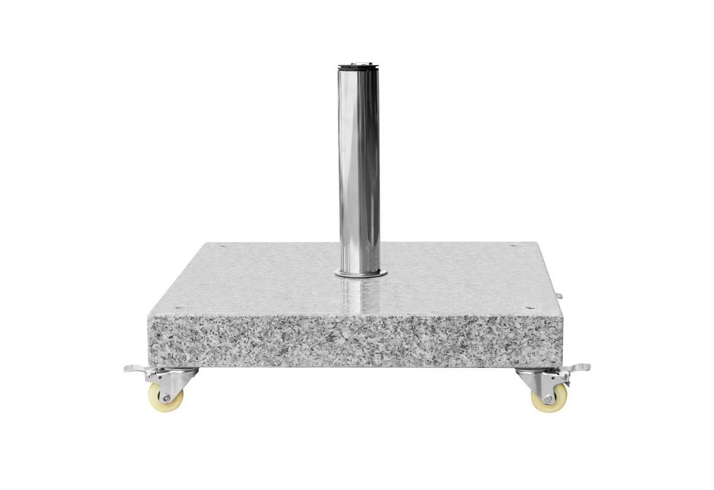 anndora Sonnenschirmständer 55 kg Granit mit Rollen Grau - Bild 4