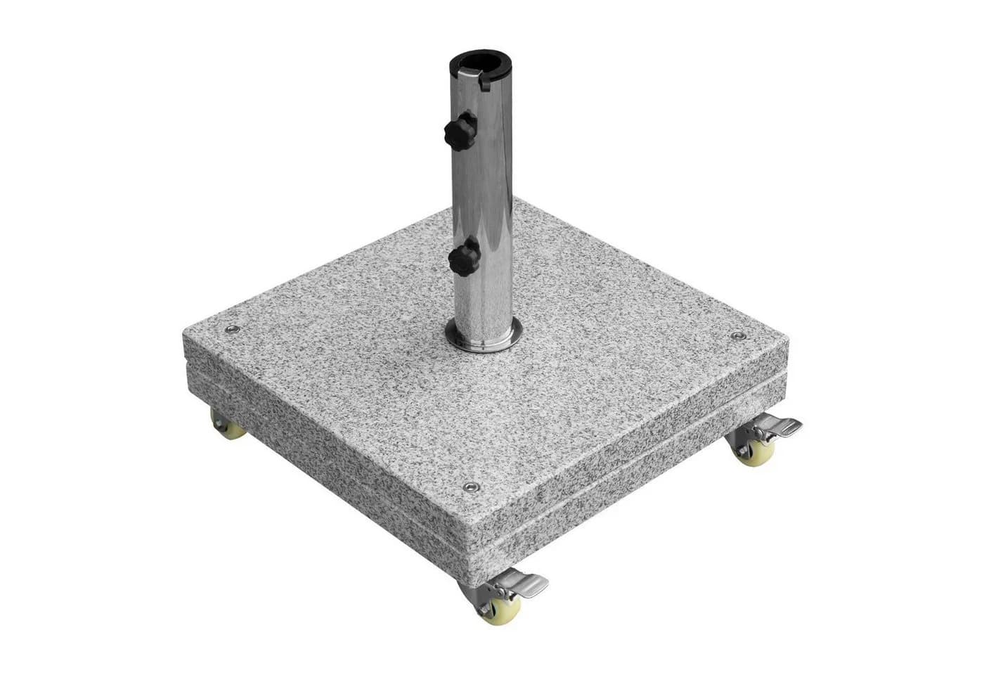 anndora Sonnenschirmständer 40 kg Granit mit Rollen - Bild 2