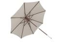 anndora Sonnenschirm 3m rund Khaki Hartholz UV-Schutz Bild 1