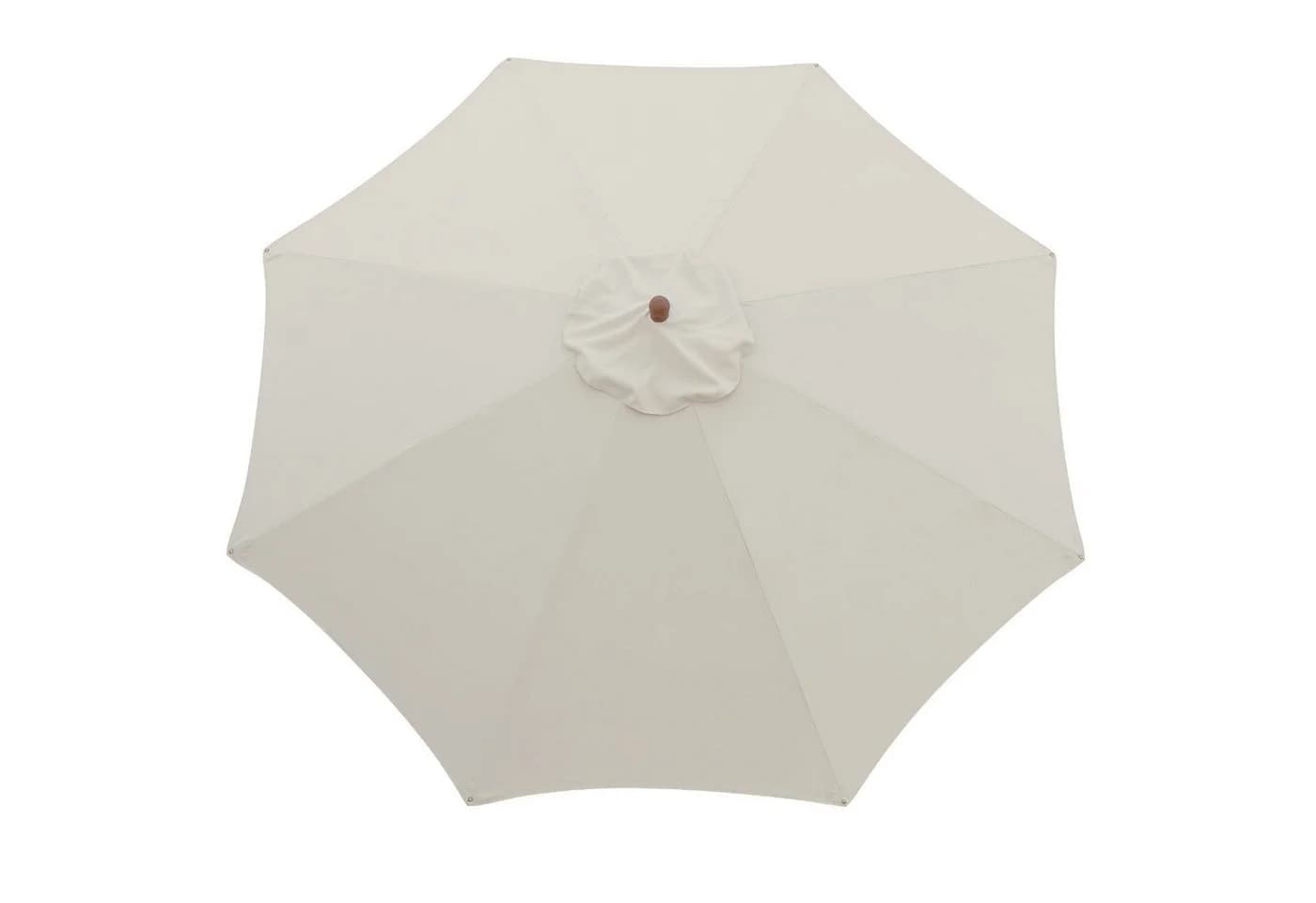 anndora Sonnenschirm 3m rund Khaki Hartholz UV-Schutz - Bild 3