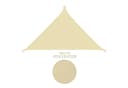 anndora Sonnensegel 4x4x5,65 m Dreieck Beige UV-Schutz Bild 2