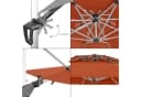 anndora Ampelschirm 4m Aluminium Sonnenschirm mit Kurbel & Winddach Bild 1