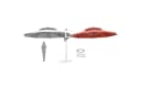 anndora Ampelschirm 4m Aluminium Sonnenschirm mit Kurbel & Winddach Bild 5