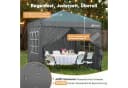 Sekey Faltpavillon 3x3 m Grau Wasserdicht Höhenverstellbar Bild 5