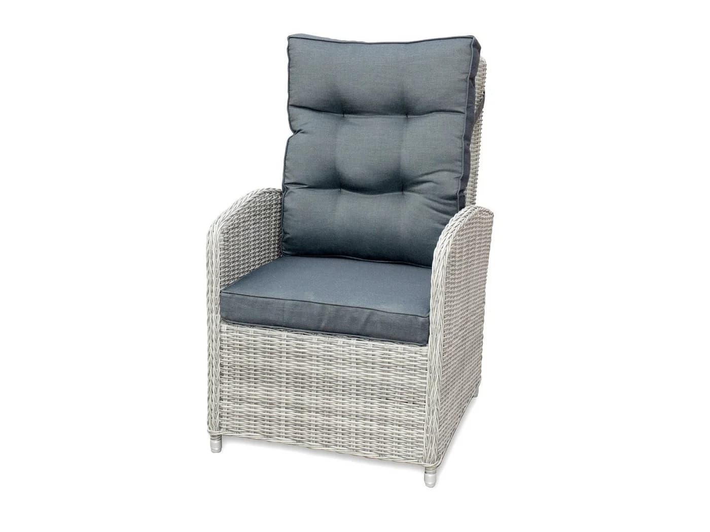 bellavista Gartenlounge-Set Monte Carlo 4-tlg. Grau Polyrattan Aluminium - Bild 3