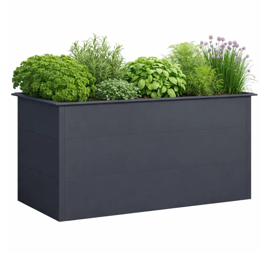 Green Spirit Hochbeet anthrazit pulverbeschichtet mit Schneckenkante - Bild 2