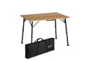 Skandika Campingtisch Tobro Bambus Klapptisch braun/schwarz höhenverstellbar Bild 2