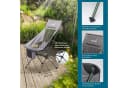 Skandika Campingstuhl Compact Klappstuhl Grau Aluminium Bild 3