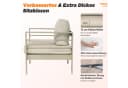 MeXo Gartenlounge-Set 5-tlg. Aluminium Beige WPC-Tischplatte Bild 4