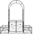 Rosenbogen, Rankhilfe, Pergola aus Metall in Schwarz Bild 2