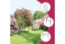 Defactoshop Rosenbogen Rankhilfe Schwarz Gartenbogen Bild 1