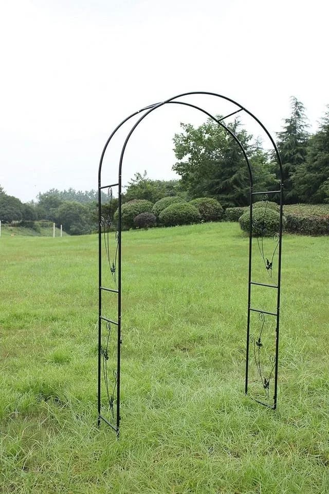 Defactoshop Rosenbogen Rankhilfe Schwarz Gartenbogen - Bild 4