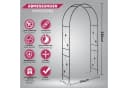 Defactoshop Rosenbogen Rankhilfe Schwarz Gartenbogen Bild 5
