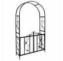 Defactoshop Rosenbogen Gartenbogen Schwarz Rankhilfe Bild 2