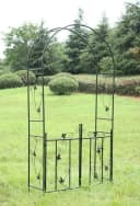 Defactoshop Rosenbogen Gartenbogen Schwarz Rankhilfe Bild 4