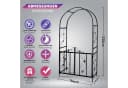 Defactoshop Rosenbogen Gartenbogen Schwarz Rankhilfe Bild 5