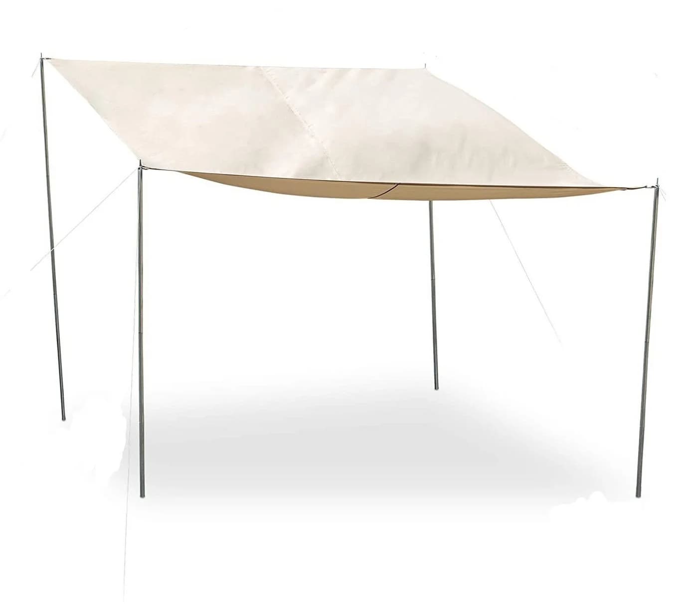 Defactoshop Sonnensegel 400x300 cm Sand UV-Schutz